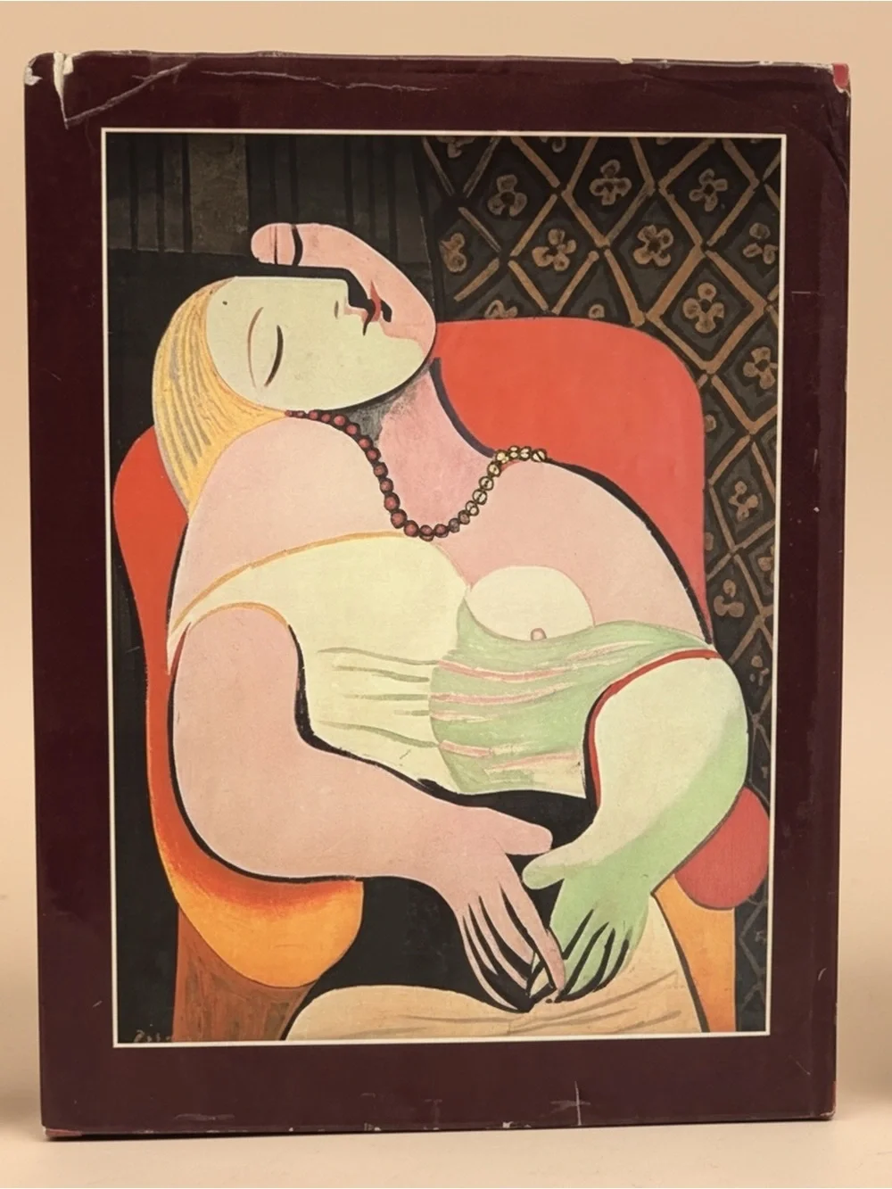 PICASSO and His Art - Vintage Decorative Home Art Book (Beige, Pink, Black)